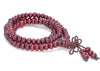 5X4MM Red Sandalwood Rondelle Loose Beads 17 inch (80003676-W6)