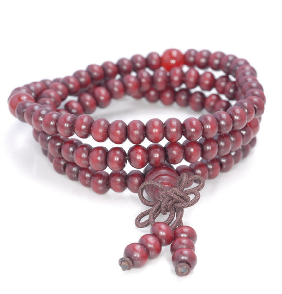 5X4MM Red Sandalwood Rondelle Loose Beads 17 inch (80003676-W6)