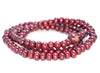 4X3MM Red Sandalwood Rondelle Loose Beads 12 inch (80003677-W6)