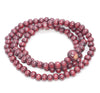 4X3MM Red Sandalwood Rondelle Loose Beads 12 inch (80003677-W6)