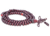 5X4MM Dark Red Sandalwood Rondelle Loose Beads 16 inch (80003679-W6)