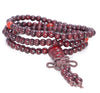 4X3MM Dark Red Sandalwood Rondelle Loose Beads 15 inch (80003680-W6)