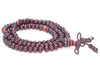 4X3MM Dark Red Sandalwood Rondelle Loose Beads 12 inch (80003681-W6)