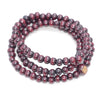 4X3MM Dark Red Sandalwood Rondelle Loose Beads 12 inch (80003682-W6)