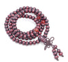 6X5MM Dark Red Sandalwood Rondelle Loose Beads 21 inch (80003683-W6)