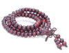 6X5MM Dark Red Sandalwood Rondelle Loose Beads 21 inch (80003683-W6)