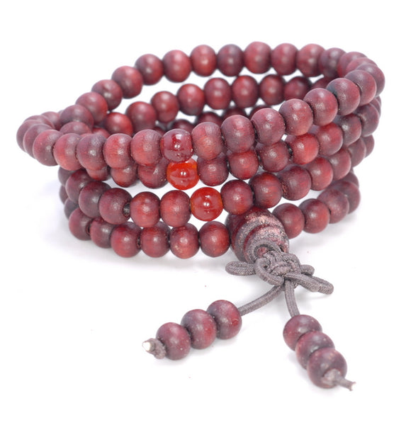 5X4MM Red Sandalwood Rondelle Loose Beads 16 inch (80003684-W6)