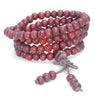 5X4MM Red Sandalwood Rondelle Loose Beads 16 inch (80003684-W6)