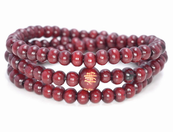 5X4MM Red Sandalwood Rondelle Loose Beads 16 inch (80003685-W6)