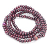 5X4MM Dark Red Sandalwood Rondelle Loose Beads 33 inch (80003686-W7)