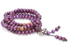 6X5MM Purple Sandalwood Rondelle Loose Beads 22 inch (80003689-W6)