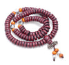 8X3MM Red Sandalwood Rondelle Loose Beads 16 inch (80003691-W6)