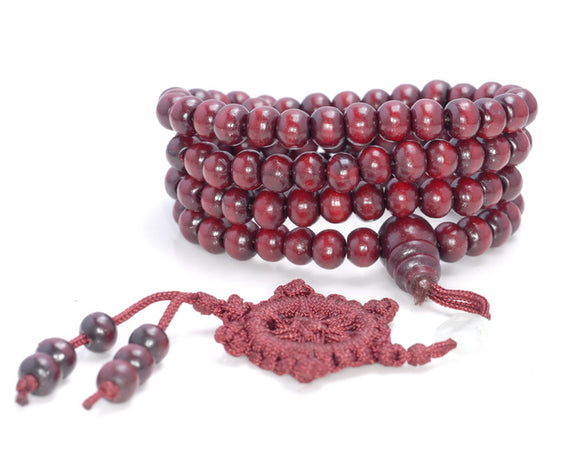 6X5MM Red Sandalwood Rondelle Loose Beads 20 inch (80003692-W6)