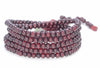 4X3MM Dark Red Sandalwood Rondelle Loose Beads 25 inch (80003693-W7)