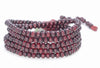 5X4MM Dark Red Sandalwood Rondelle Loose Beads 33 inch (80003698-W7)