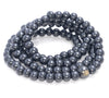 6X5MM Black Sandalwood Rondelle Loose Beads 21 inch (80003712-W7)