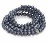 4X3MM Black Sandalwood Rondelle Loose Beads 12 inch (80003720-W7)