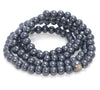 5X4MM Black Sandalwood Rondelle Loose Beads 16 inch (80003721-W7)