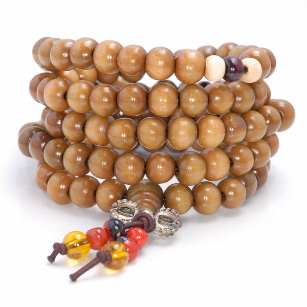 8X7MM Yellow Brown Sandalwood Rondelle Loose Beads 30 inch (80003728-W8)