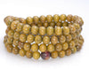 8X7MM Yellow Brown Sandalwood Rondelle Loose Beads 29 inch (80003731-W8)