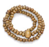 4X3MM Yellow Brown Sandalwood Rondelle Loose Beads 12 inch (80003733-W8)