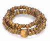 4X3MM Yellow Brown Sandalwood Rondelle Loose Beads 12 inch (80003733-W8)