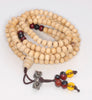 4X3MM White Sandalwood Rondelle Loose Beads 25 inch (80003735-W9)