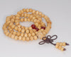 6X5MM White Sandalwood Rondelle Loose Beads 21 inch (80003738-W9)