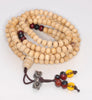 5X4MM White Sandalwood Rondelle Loose Beads 35 inch (80003744-W9)