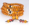 6X5MM Golden Sandalwood Rondelle Loose Beads 22 inch (80003754-W9)