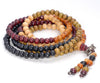 6X5MM Mix Color Sandalwood Rondelle Loose Beads 41 inch (80003765-W10)