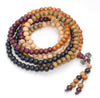 6X5MM Mix Color Sandalwood Rondelle Loose Beads 41 inch (80003765-W10)