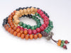 8X7MM Mix Color Sandalwood Rondelle Loose Beads 28 inch (80003770-W10)