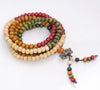 5X4MM Mix Color Sandalwood Rondelle Loose Beads 32 inch (80003772-W10)