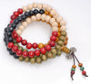 8X7MM Mix Color Sandalwood Rondelle Loose Beads 28 inch (80003774-W10)