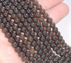 6MM Natural Clear Dark Smoky Quartz Gemstone Grade AAA Round Loose Beads 15.5 inch Full Strand (80003799-B94)