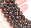 14MM Natural Clear Smoky Quartz Gemstone Grade AA Round Loose Beads 15.5 inch Full Strand (80003804-B94)