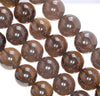 14MM Natural Clear Smoky Quartz Gemstone Grade AA Round Loose Beads 15.5 inch Full Strand (80003804-B94)