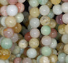 11MM Pink Yellow Green Mix Opal Gemstone Round Loose Beads 7.5 inch Half Strand (80003806 H-B101)