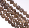 10MM Natural Dark Black Smoky Quartz Gemstone Grade AA Round Loose Beads 7.5 inch Half Strand (80003810 H-B96)