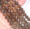 10MM Natural Light Clear Smoky Quartz Gemstone Grade A Round Loose Beads 15.5 inch Full Strand (80003811-B96)