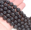 12MM Natural Dark Black Smoky Quartz Gemstone Grade AAA Round Loose Beads 15.5 inch Full Strand (80003813-B96)