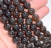 14MM Natural Dark Black Smoky Quartz Gemstone Grade AAA Round Loose Beads 15.5 inch Full Strand (80003817-B96)