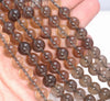 10MM Natural Light Clear Smoky Quartz Gemstone Grade AA Round Loose Beads 15.5 inch Full Strand (80003818-B94)