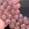 12MM Red Strawberry Lepidocrocite Quartz Gemstone Grade A Round Loose Beads 8 inch Half Strand (80003824-B100)