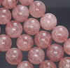 12MM Red Strawberry Lepidocrocite Quartz Gemstone Grade A Round Loose Beads 8 inch Half Strand (80003824-B100)