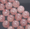 12-13MM Red Strawberry Lepidocrocite Quartz Gemstone Grade AA Round Loose Beads 8 inch Half Strand (80003826-B100)