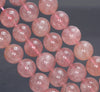 12-13MM Red Strawberry Lepidocrocite Quartz Gemstone Grade AAA Round Loose Beads 8 inch Half Strand (80003827-B100)