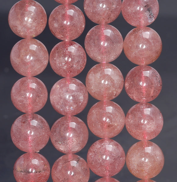 13MM Red Strawberry Lepidocrocite Quartz Gemstone Grade AAA Round Loose Beads 8 inch Half Strand (80003831-B100)