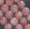 16-17MM Red Strawberry Lepidocrocite Quartz Gemstone Grade AA Round Loose Beads 8.5 inch Half Strand (80003837-B100)